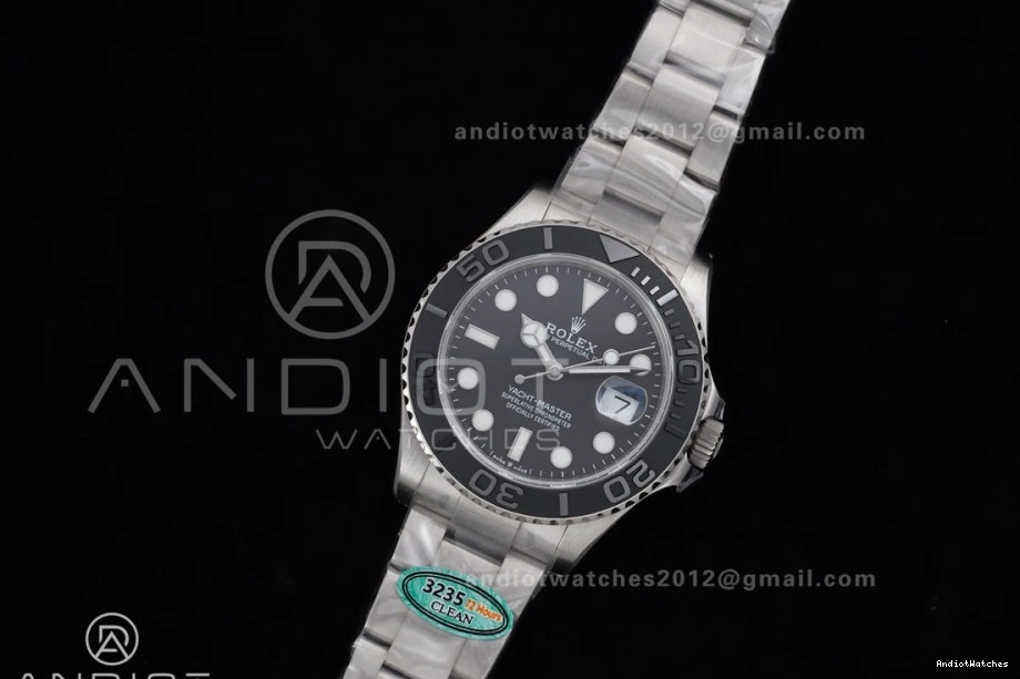 SH Yacht-Master Bracelet Titanium 226627 EyeCatching 1206 Edition Titanium 1:1 Best On Dial Black Clean 0514
